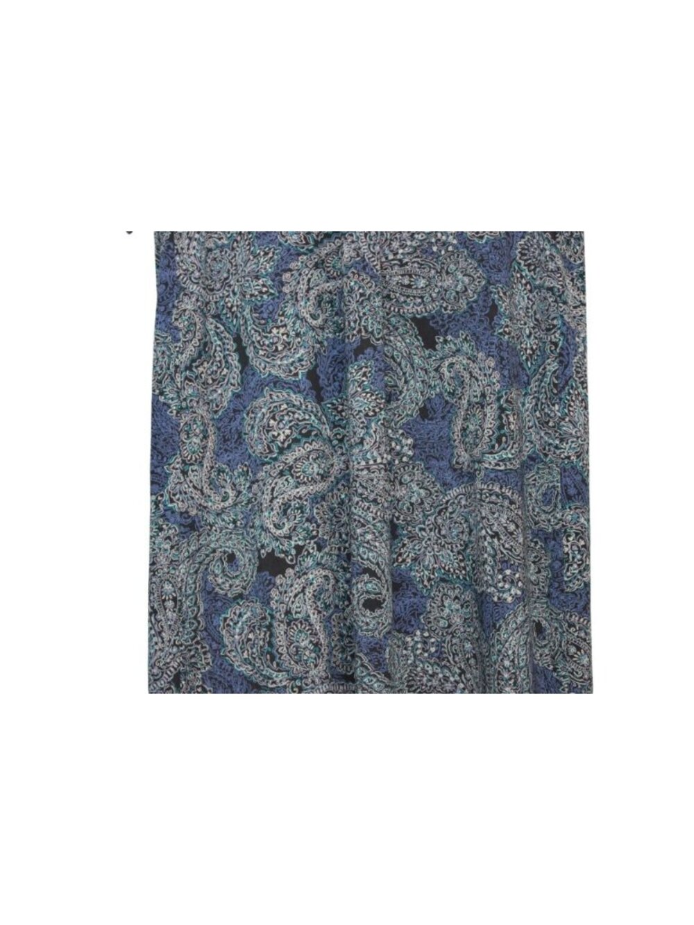 J Jill Wearever Collection Dress Medium Paisley Stretch Knit Knee Length Pockets - Picture 7 of 13